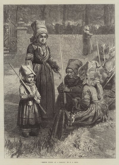 許しのブルトンの女性 作： Frederick John Skill